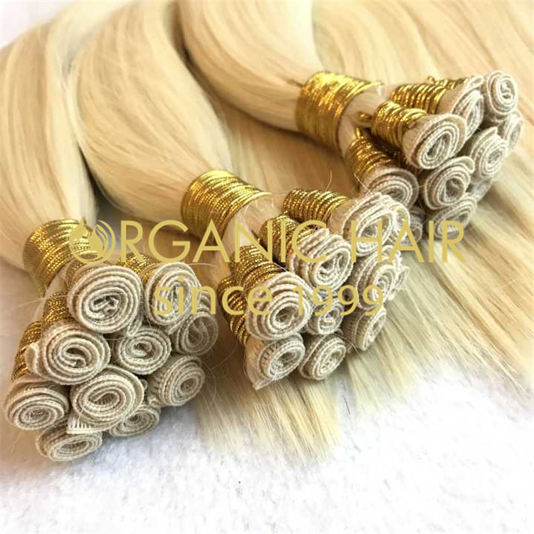 Piano color Hand tied weft,flat and thin knot H102